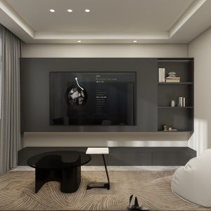 Living Suspended Tv Console & Feature Wall  (99 feet)