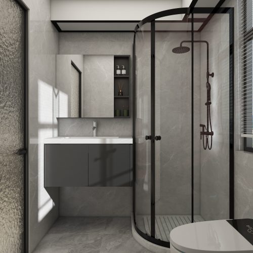 Tengah Parc Residences 2-Room  Design C (Kitchen, Master Bedroom, and Bathroom Cabinets)