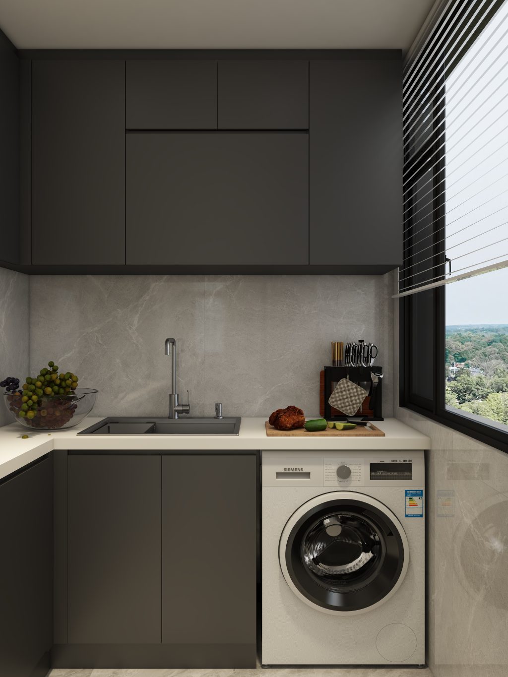 Tengah Parc Residences 2-Room  Design C (Kitchen, Master Bedroom, and Bathroom Cabinets)