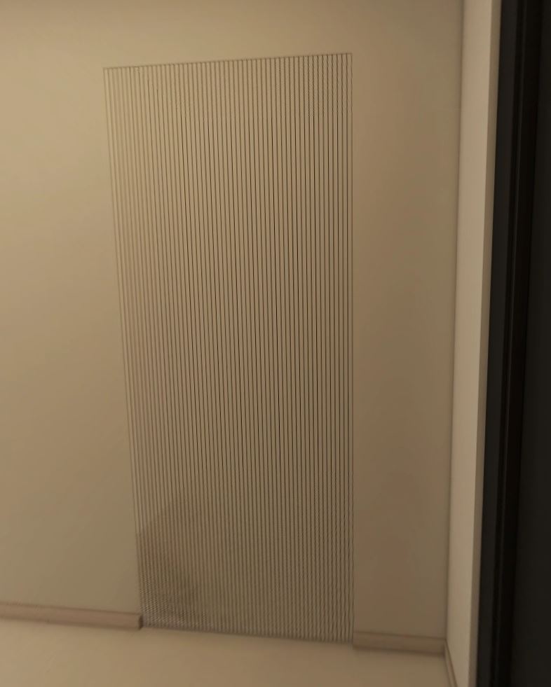 Feature wall tic-tac door in laminated finishing