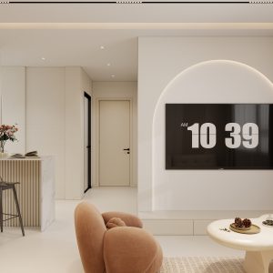 Living Suspended Tv Console & Feature Wall  (62 feet)