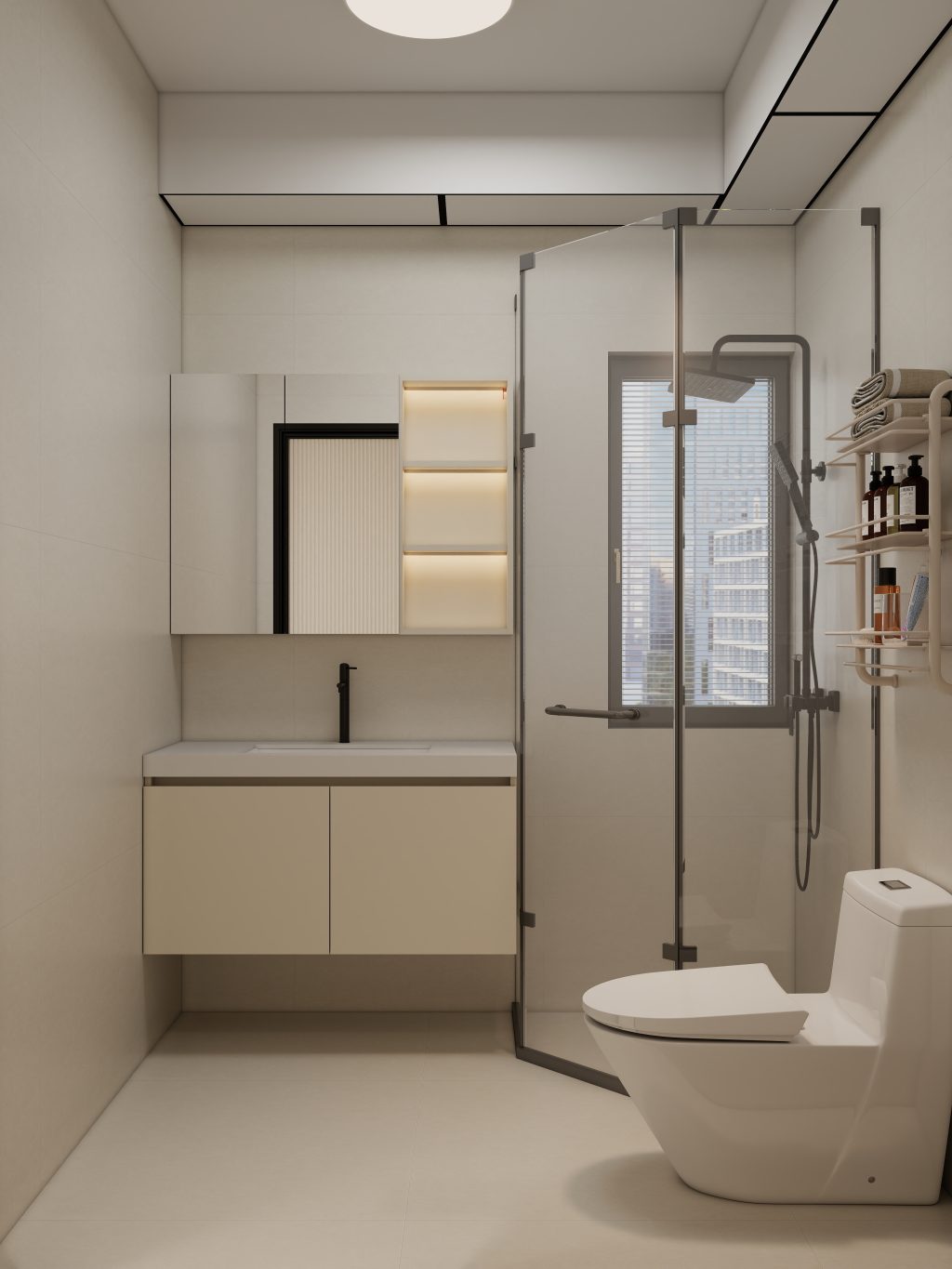 Tengah Parc Residences 3-Room Design A (Kitchen, Master Bedroom, and Bathroom Cabinets)