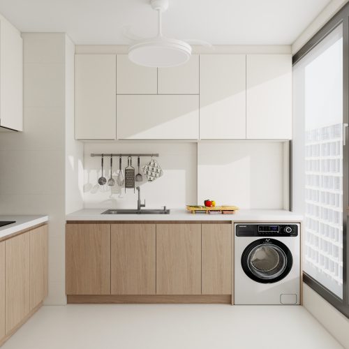 Tengah Parc Residences 3-Room Design B (Kitchen, Master Bedroom, and Bathroom Cabinets)