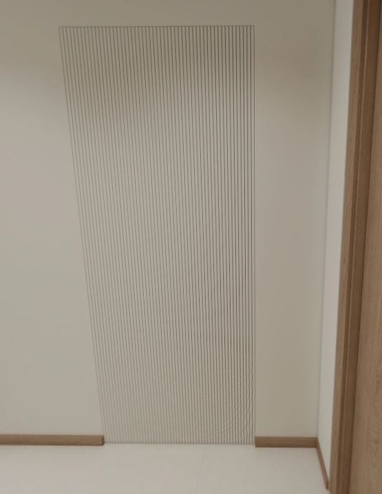 Feature wall tic-tac door in laminated finishing