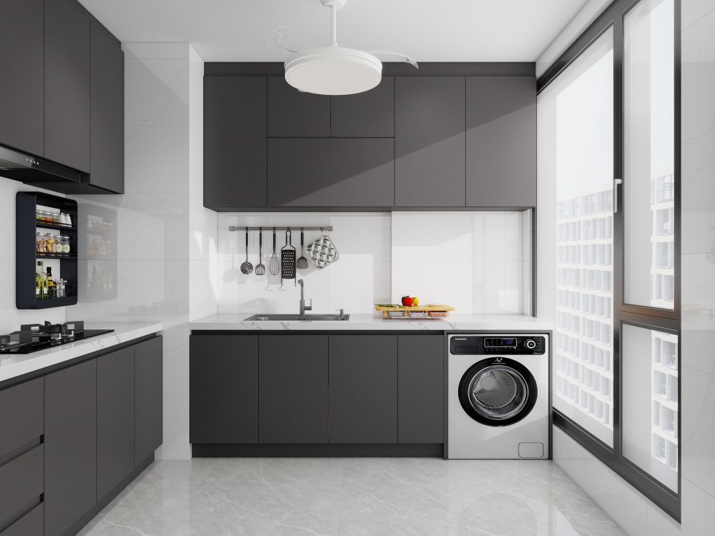 Tengah Parc Residences 3-Room Design C (Kitchen, Master Bedroom, and Bathroom Cabinets)