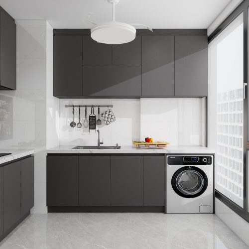 Tengah Parc Residences 3-Room Design C (Kitchen, Master Bedroom, and Bathroom Cabinets)