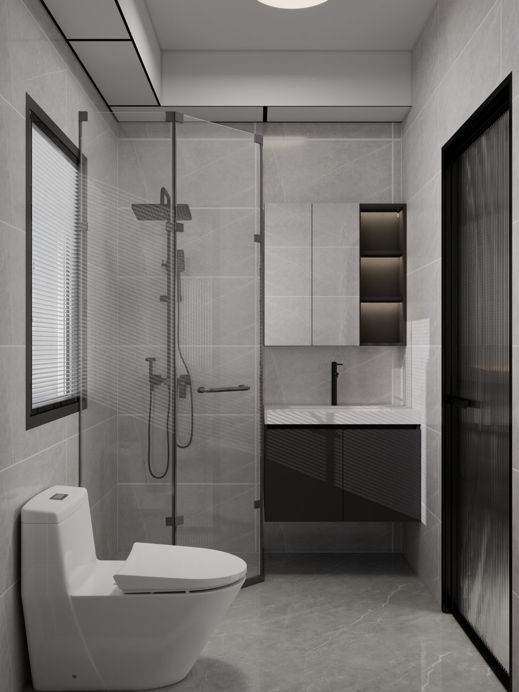 Tengah Parc Residences 3-Room Design C (Kitchen, Master Bedroom, and Bathroom Cabinets)