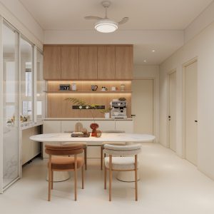 Dining Full Height Storage & Display cabinet  (6.5 feet)