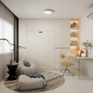 Bedroom 2 Space Saving Beds with Casement Wardrobe  (10.5  feet)