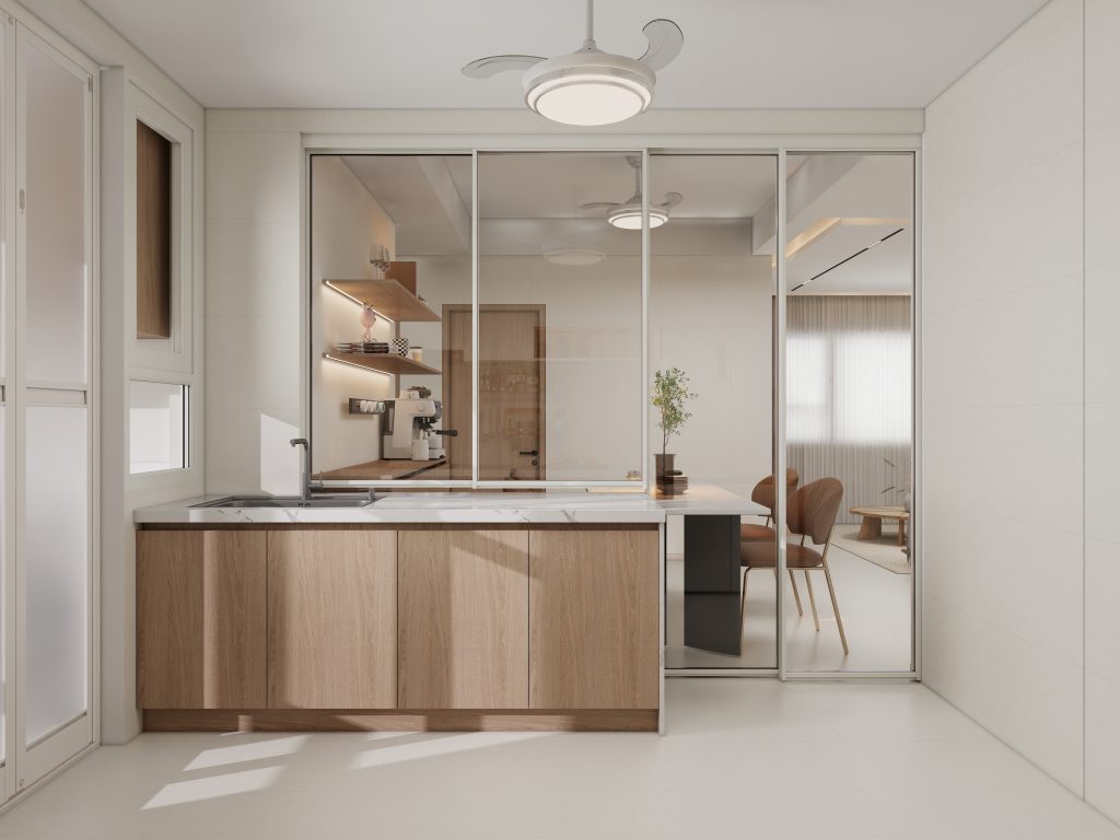 Tengah Parc Residences 4-Room  Design B (Kitchen, Master Bedroom, and Bathroom Cabinets)