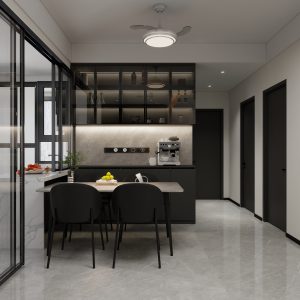 Dining Full Height Storage & Display cabinet  (6.5 feet)