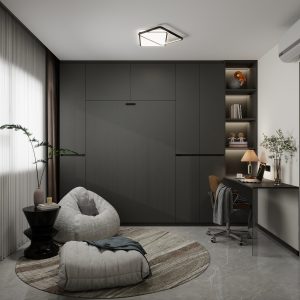 Bedroom 2 Space Saving Beds with Casement Wardrobe  (10.5  feet)