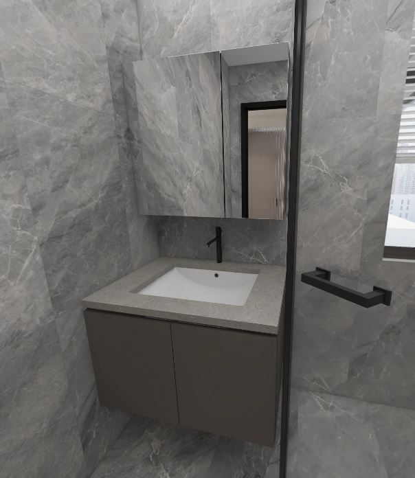 Common Bathroom Top & Bottom Cabinets (5 feet)