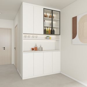 Dining Full Height Storage & Display cabinet  (5 feet)