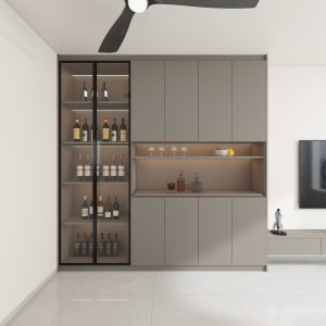 Dining Full Height Storage & Display cabinet  (8.5 feet)