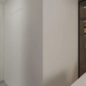 Feature wall tic-tac door in laminated finishing
