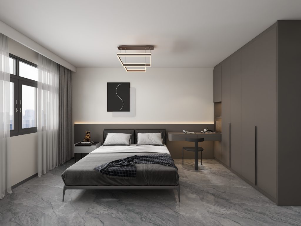 Master Bedroom Bedhead with LED light