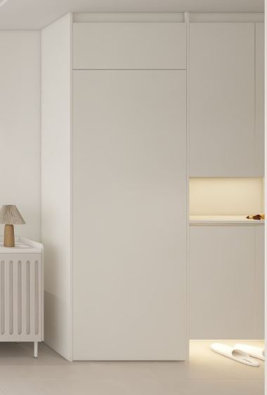Foyer Full Height Shoes Cabinet and Bomb Shelter Door (6 feet)