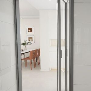 Kitchen Entrance Aluminium Frame Silding Door (4 feet)