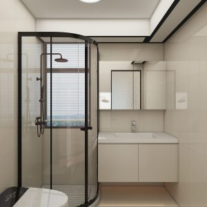 Common Bathroom Top & Bottom Cabinets (5 feet)