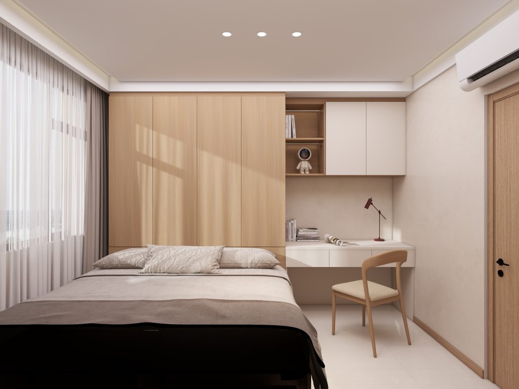 Bedroom 1 bedTatami Platform Bed with Casement Wardrobe (16.5 feet)