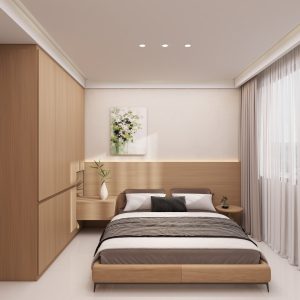Master Bedroom Bedhead with LED light