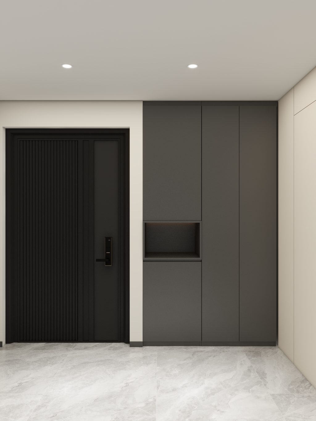 Foyer Full Height Shoes Cabinet  (5.5 feet)