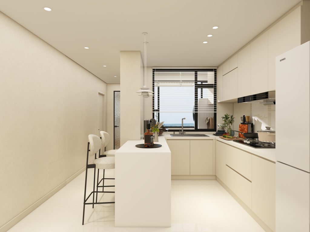 Tampines Green Jade 4-Room  Design A (Kitchen, Master Bedroom, and Bathroom Cabinets)