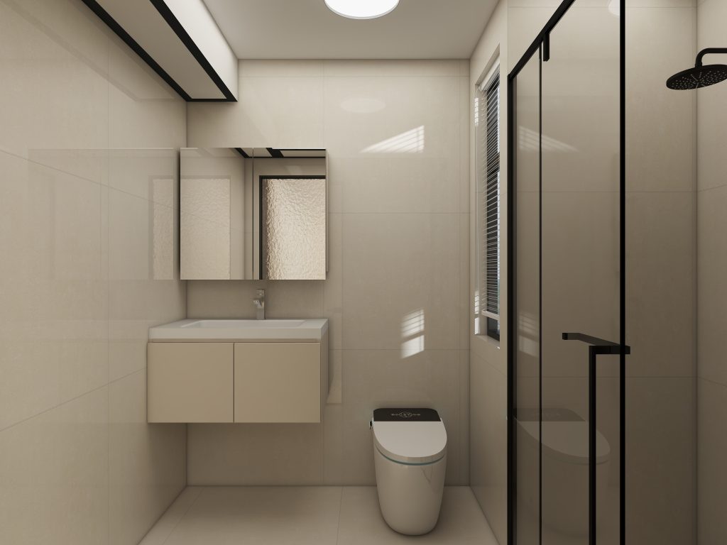 Tampines Green Jade 4-Room  Design A (Kitchen, Master Bedroom, and Bathroom Cabinets)