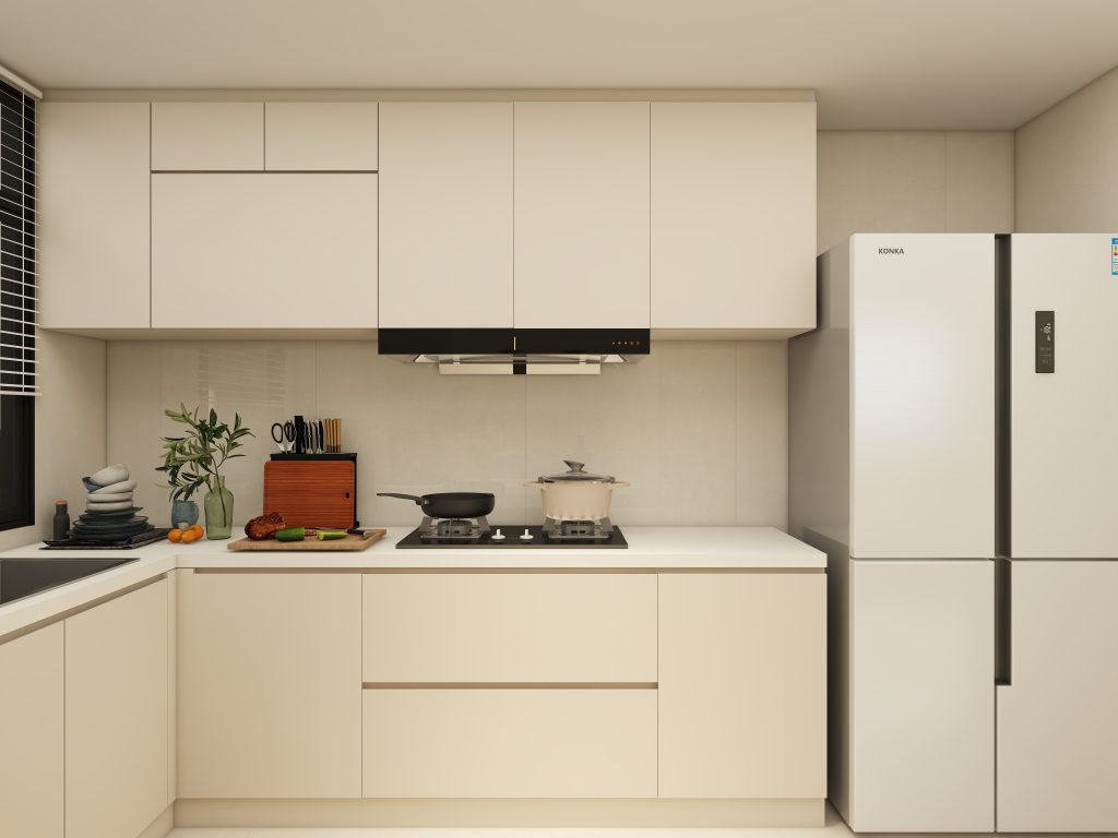 Tampines Green Jade 4-Room  Design A (Kitchen, Master Bedroom, and Bathroom Cabinets)