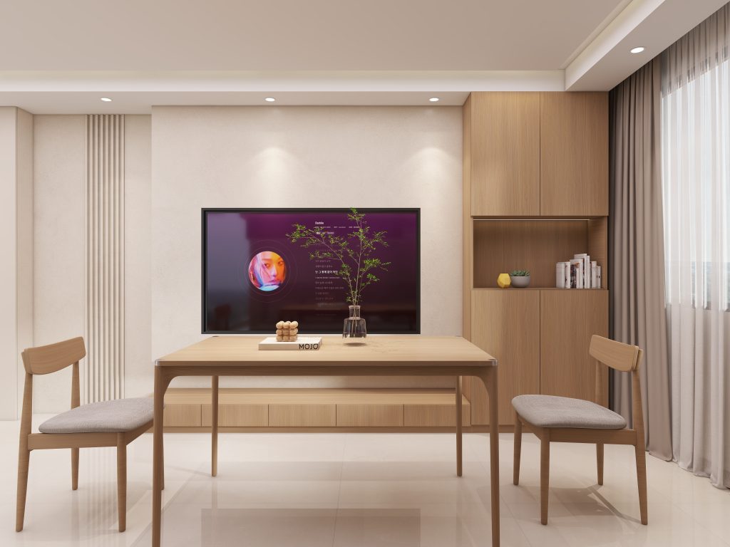 Living Suspended Tv Console & Tv Feature Wall & Full height storage & display cabinet  (7.5 feet)