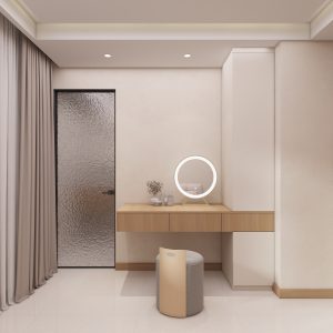 Master Bedroom Dressing table with display & storage cabinet (5 feet)