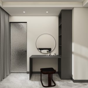 Master Bedroom Dressing table with display & storage cabinet (5 feet)