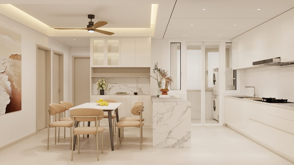 Woodlands Urban Ville 5-Room  Design A (Kitchen, Master Bedroom, and Bathroom Cabinets)