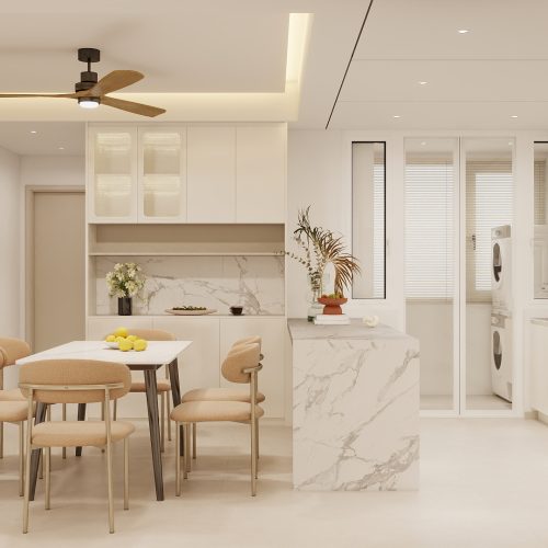 Woodlands Urban Ville 5-Room  Design A (Kitchen, Master Bedroom, and Bathroom Cabinets)