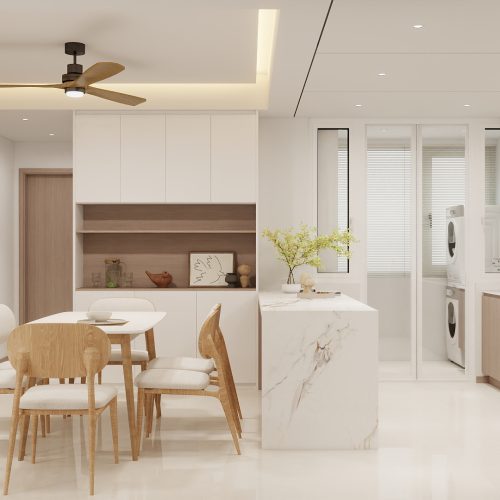 Woodlands Urban Ville 5-Room  Design B (Kitchen, Master Bedroom, and Bathroom Cabinets)