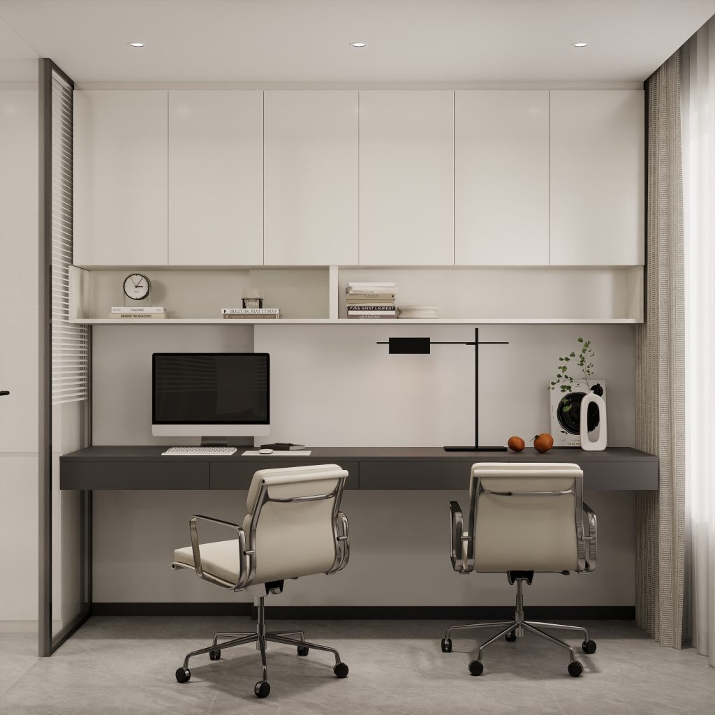 talian Light-Luxury Study Room