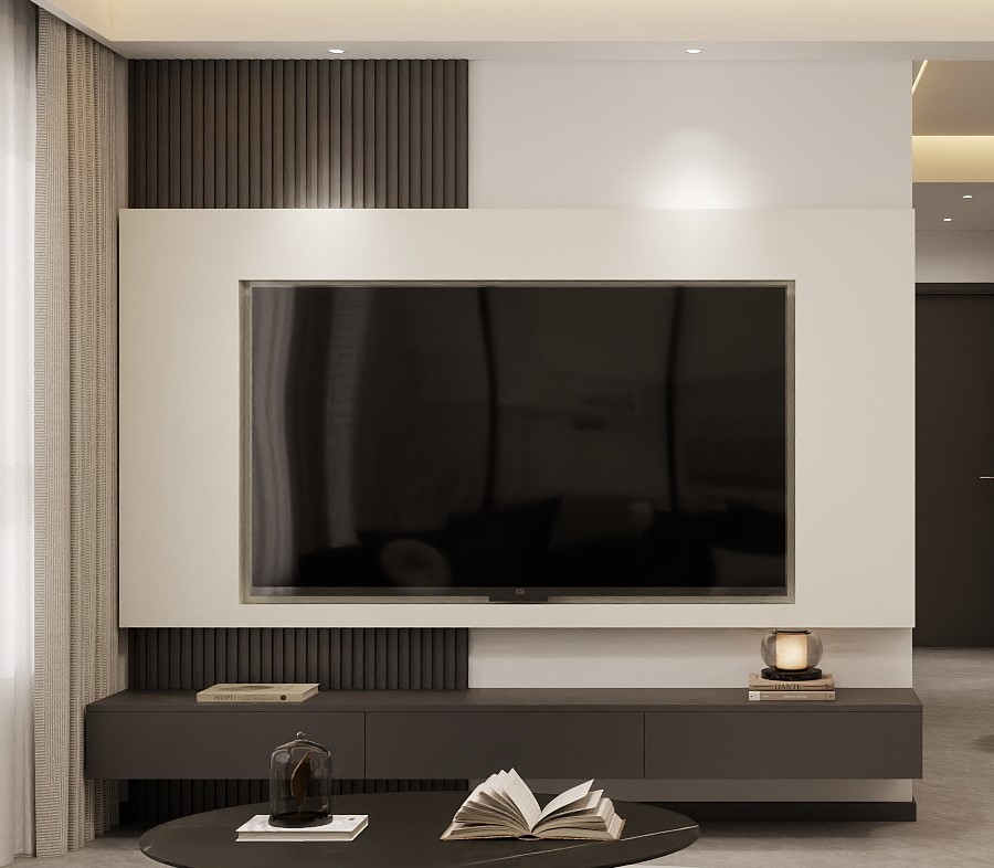 Living Suspended Tv Console & Display Cabinet (8 feet)