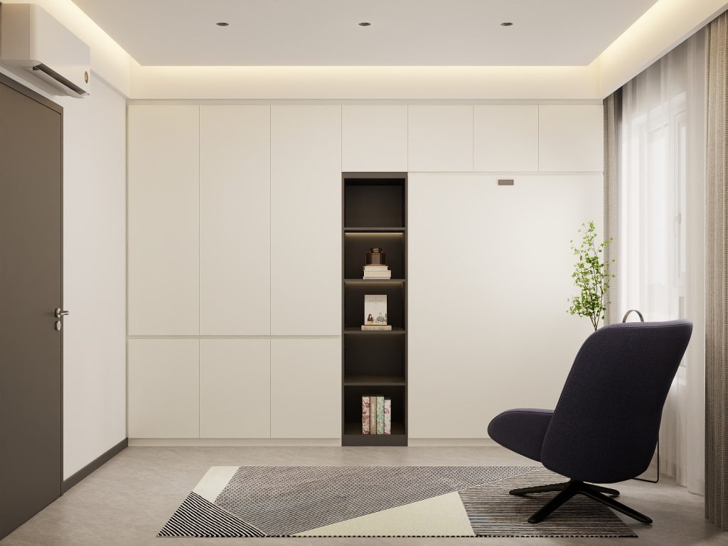 Bedroom 2 Space Saving Beds with Casement Wardrobe  (10.5  feet)