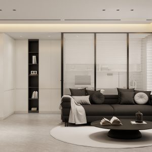 Studying Room full height Cabinet & Top hung Cabinet with Study table  (15 feet)