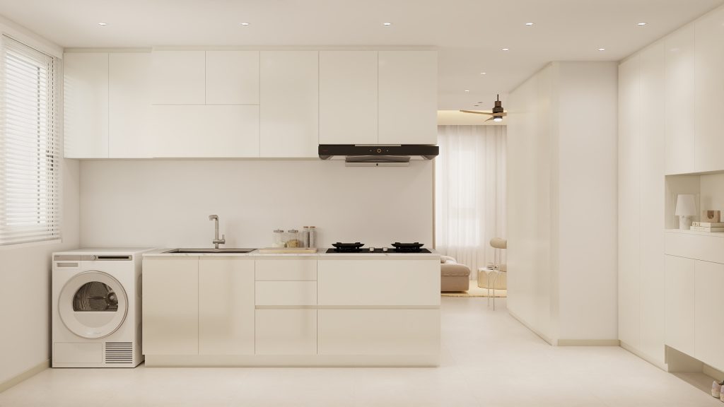Woodlands Urban Ville 2-Room  Area 1 Design A (Kitchen, Master Bedroom, and Bathroom Cabinets)