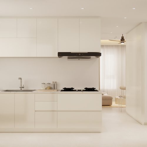Woodlands Urban Ville 2-Room  Area 1 Design A (Kitchen, Master Bedroom, and Bathroom Cabinets)