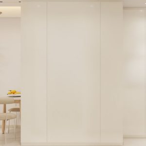 Feature wall tac-tac door in laminated finishing