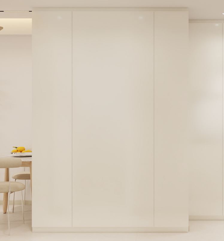 Feature wall tac-tac door in laminated finishing