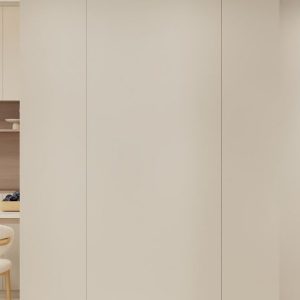 Feature wall tac-tac door in laminated finishing