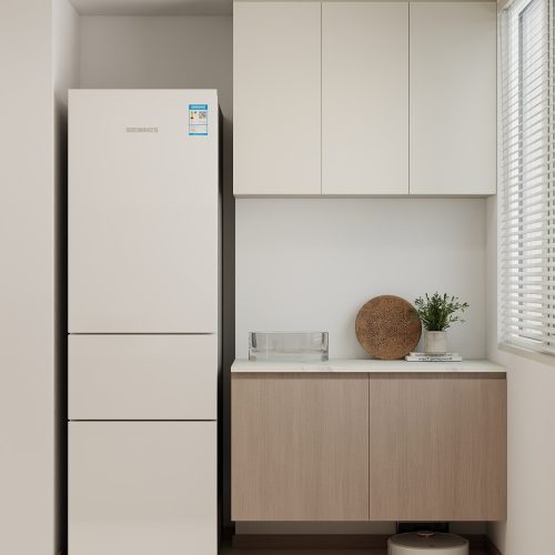 Woodlands Urban Ville 2-Room  Area 1 Design B (Kitchen, Master Bedroom, and Bathroom Cabinets)