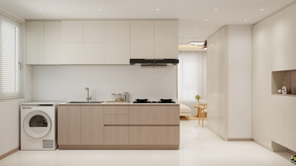 Woodlands Urban Ville 2-Room  Area 1 Design B (Kitchen, Master Bedroom, and Bathroom Cabinets)