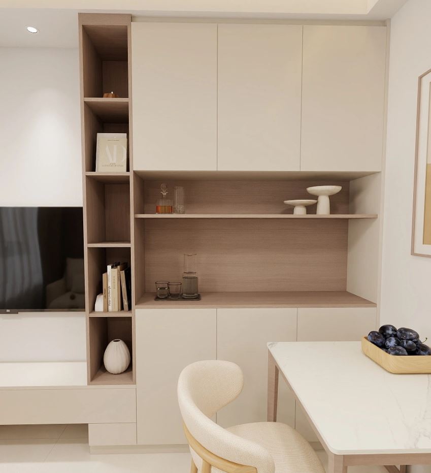 Dining Full Height Storage & Display cabinet  (5.5 feet)