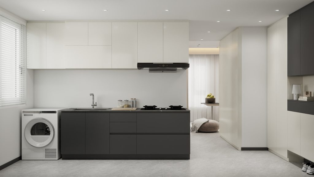 Woodlands Urban Ville 2-Room  Area 1 Design C (Kitchen, Master Bedroom, and Bathroom Cabinets)