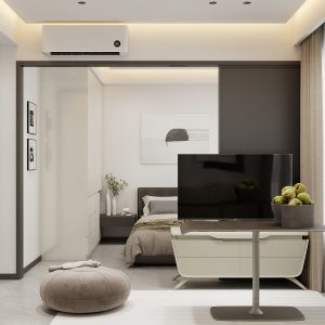Living Suspended Tv Console & Display cabinet (4 feet)